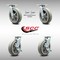 Service Caster 8 Inch SS Thermoplastic Caster Set with Roller Bearing 2 Swivel Lock 2 Brake SCC SCC-SS30S820-TPRRF-BSL-2-TLB-2 - alternate 2